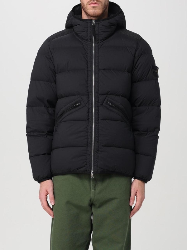 스톤아일랜드 FW24 Stone Island Padded Down Jacket with Hood 811543128 V0029 Black