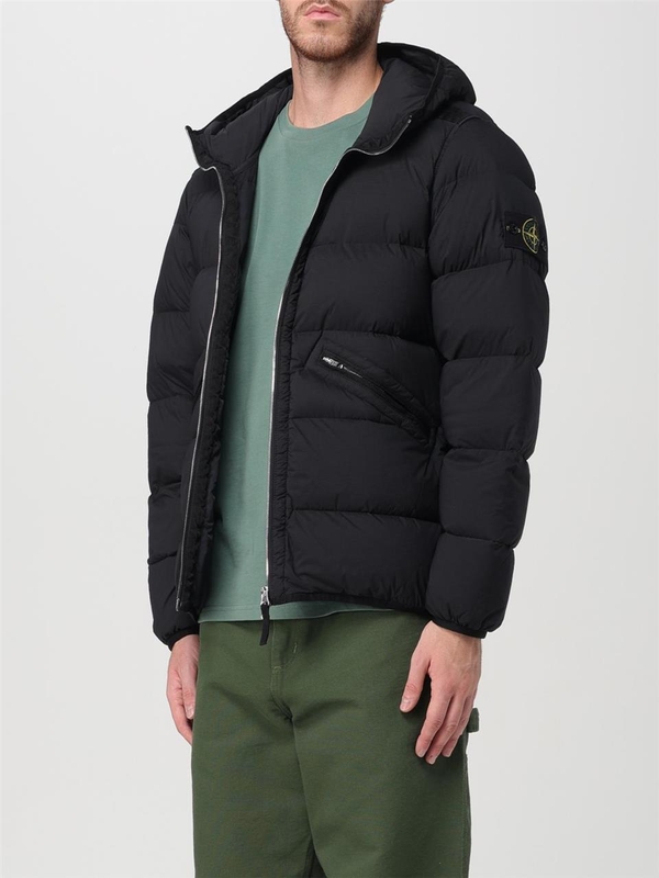 스톤아일랜드 FW24 Stone Island Padded Down Jacket with Hood 811543128 V0029 Black