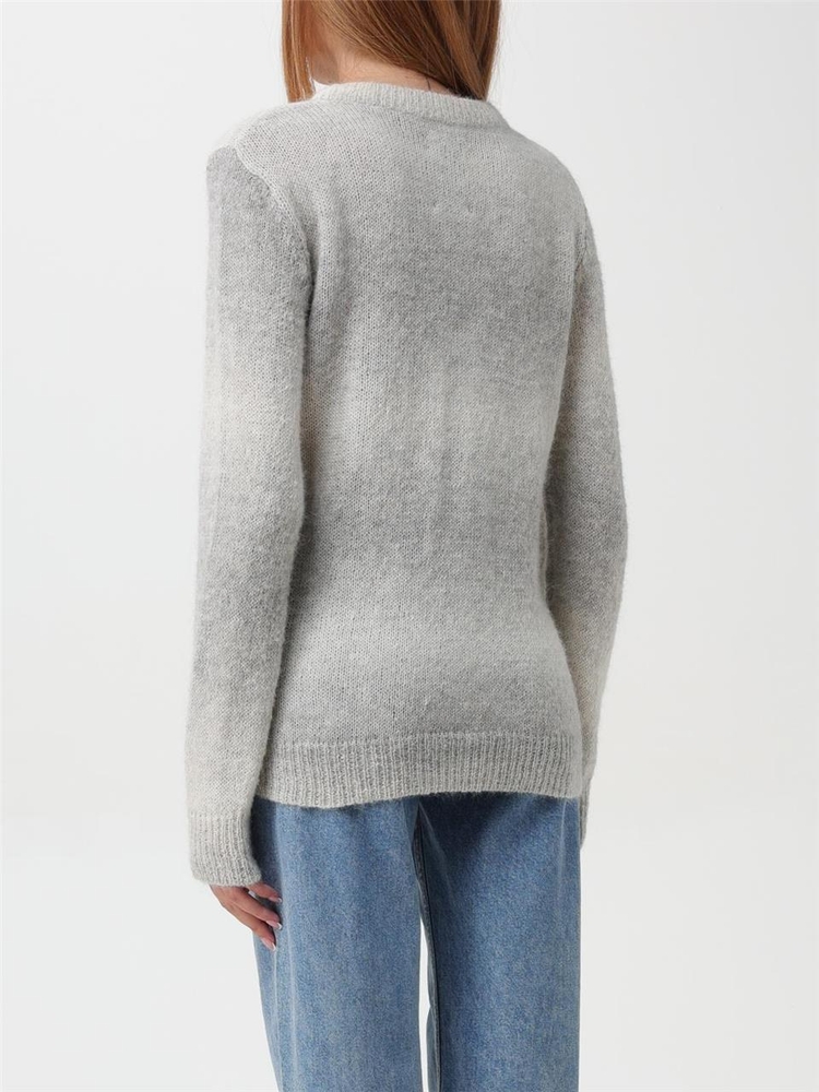 울리치 FW24 Woolrich Shaded Striped Alpaca Sweater CFWWKN0282FRUF0748 114 Gray