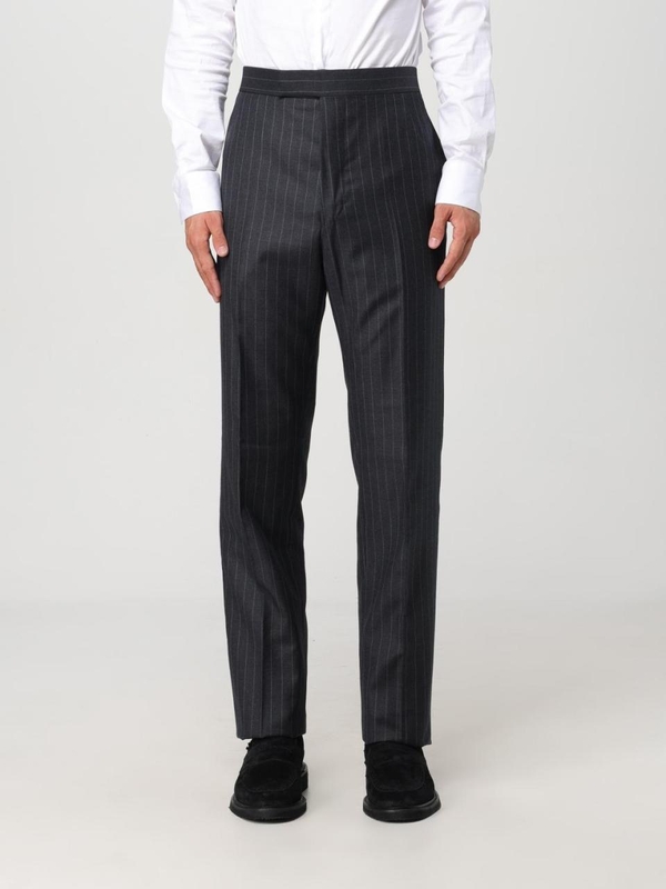 톰 브라운 FW24 Thom Browne tailored trousers in pinstriped wool MTC001A07482 25 Anthracite