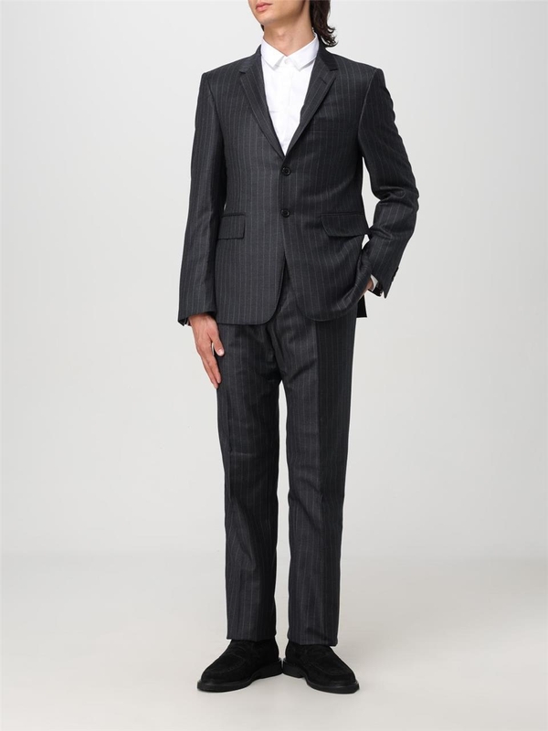 톰 브라운 FW24 Thom Browne tailored trousers in pinstriped wool MTC001A07482 25 Anthracite