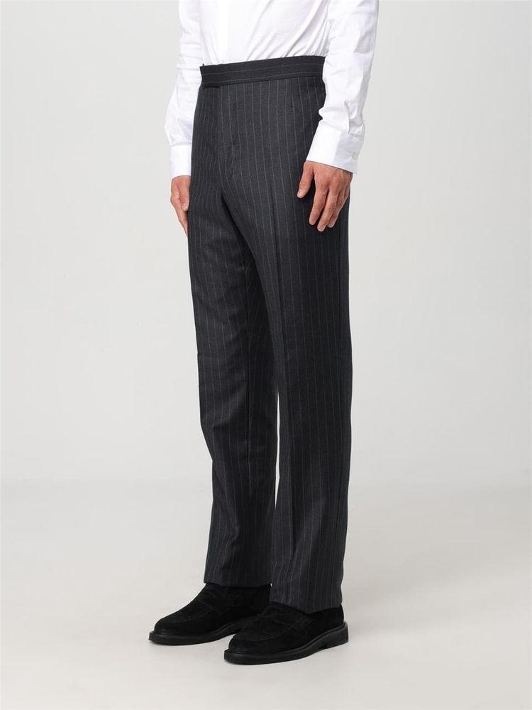 톰 브라운 FW24 Thom Browne tailored trousers in pinstriped wool MTC001A07482 25 Anthracite