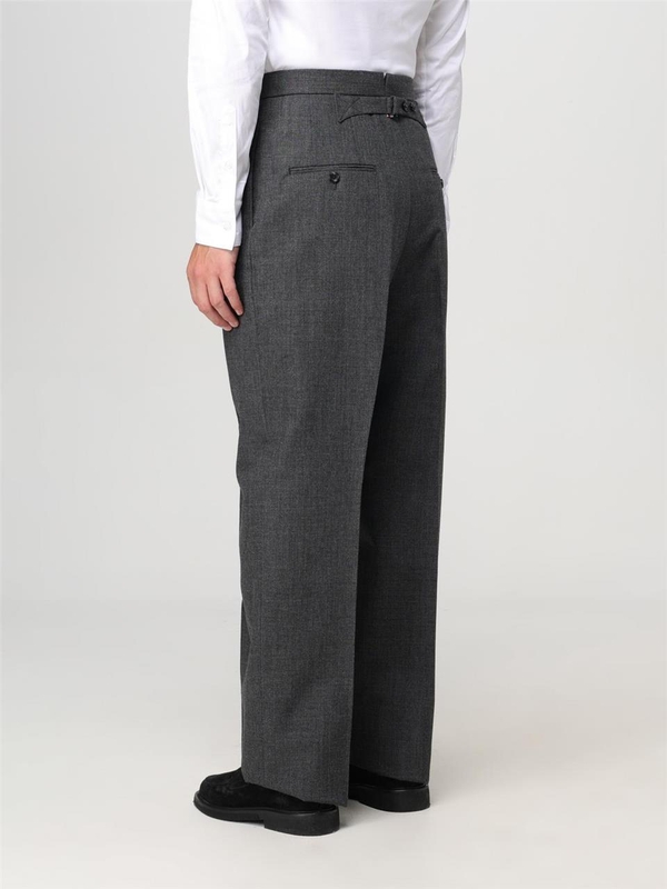 톰 브라운 FW24 Thom Browne Tailored Trousers in Virgin Wool MTC226AF0582 25 Gray