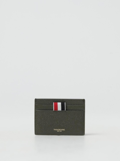 톰 브라운 FW24 Thom Browne Grained Leather Card Holder MAW020L00198 320 Green