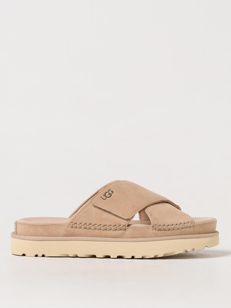 어그 SS24 Goldenstar Ugg Suede Sandal 1137910 DRI Beige