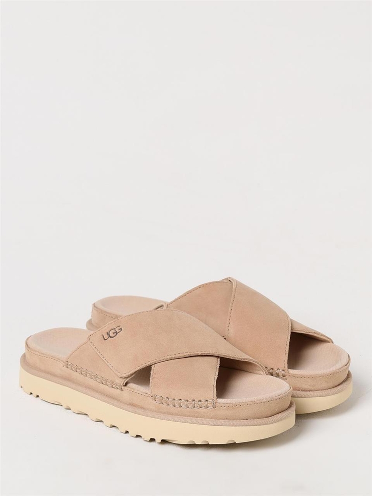 어그 SS24 Goldenstar Ugg Suede Sandal 1137910 DRI Beige