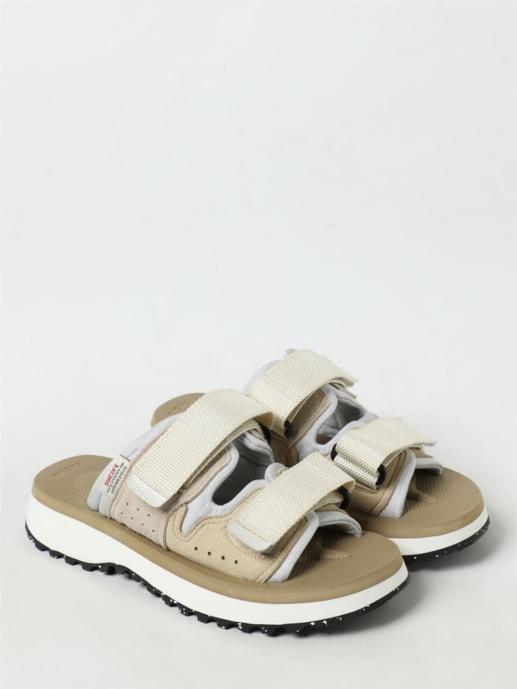 수이코크 SS24 Mogi Suicoke Suede and Mesh Sandal OG367TR BGG Beige