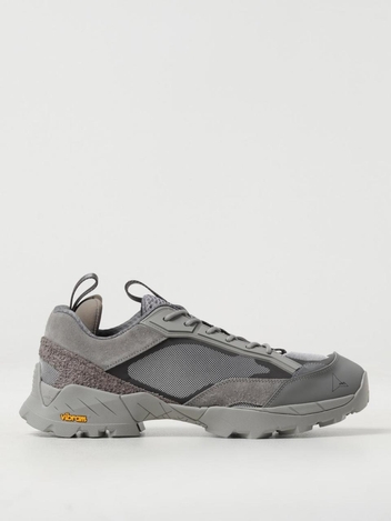 로아 SS24 Sneakers Lhakpa Roa in pelle e mesh NBUW139FA35 GRY0001 Gray