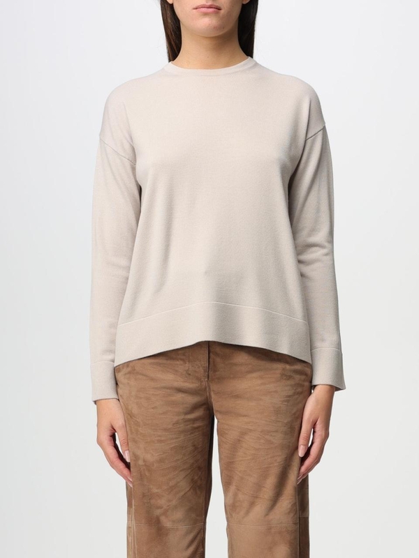 S 막스마라 FW23 S Max Mara pullover in virgin wool 2393660639600 001 Natural