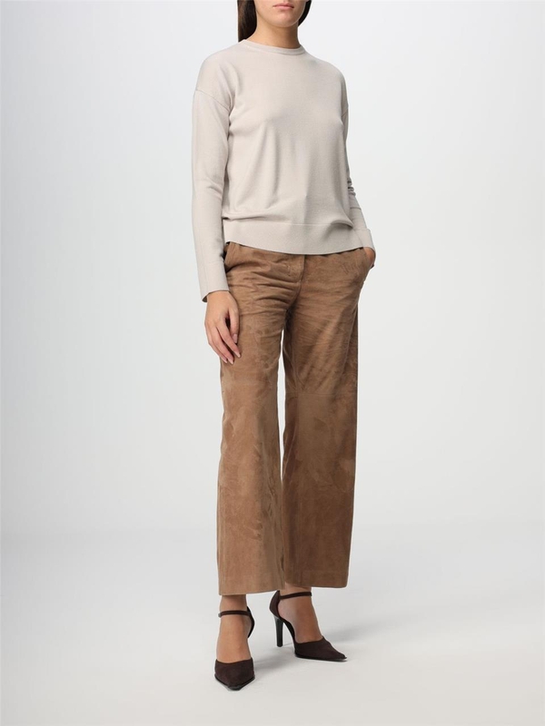 S 막스마라 FW23 S Max Mara pullover in virgin wool 2393660639600 001 Natural