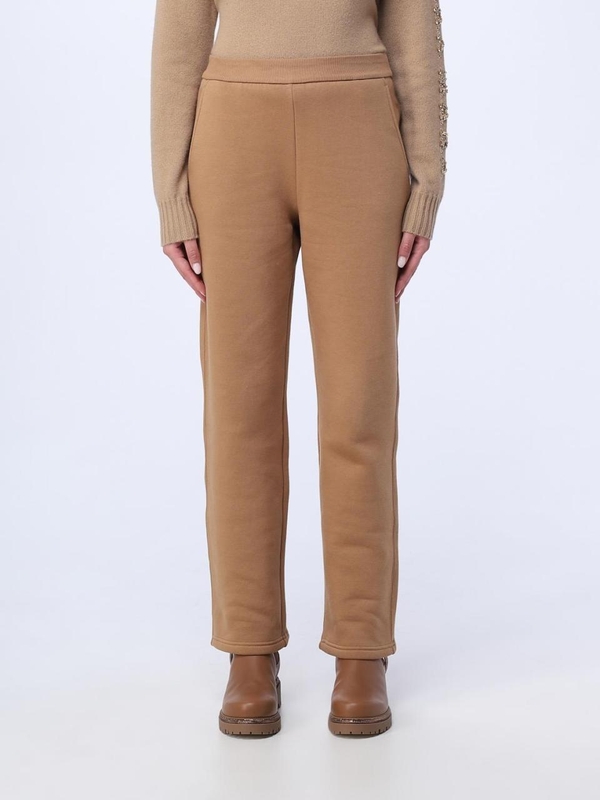 S 막스마라 FW23 S Max Mara trousers in stretch cotton 2397860139600 002 Camel