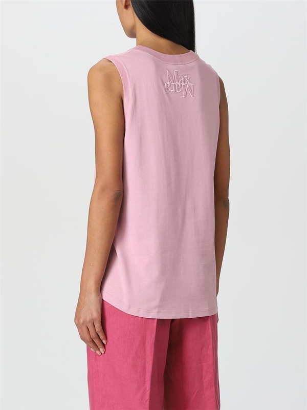 S 막스마라 SS23 Top S Max Mara in cotone 2399410132600 005 Pink