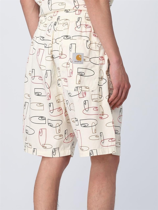 칼하트 SS23 Carhartt Wip Printed Cotton Shorts I031662 1JSXX Patterned