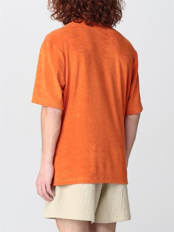 하울린 SS23 Howlin Mens Shirt Cocktail In Towel Tangerine Dream Orange