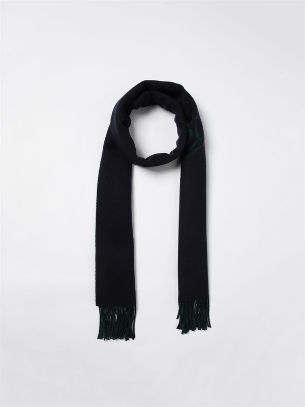 구찌 FW24 Gucci Mens Scarf 7952734GAIM 4166 Navy Blue