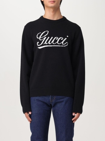 구찌 FW24 Gucci Mens Sweater 795347XKD74 1070 Black