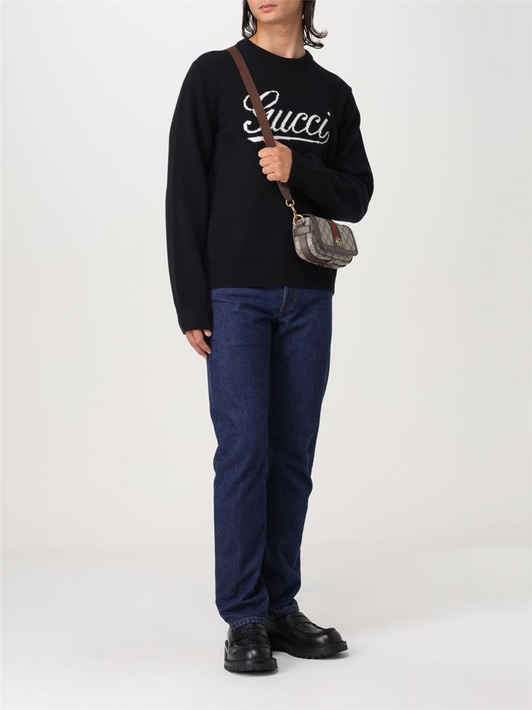 구찌 FW24 Gucci Mens Sweater 795347XKD74 1070 Black