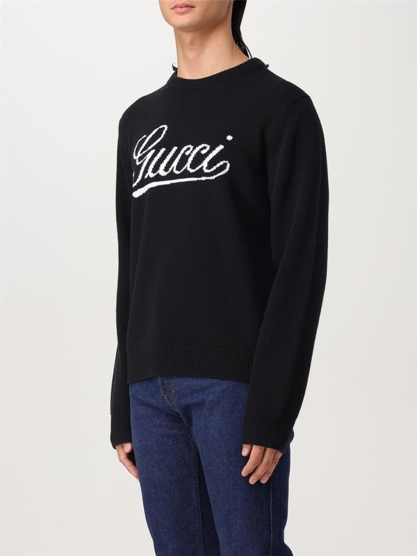 구찌 FW24 Gucci Mens Sweater 795347XKD74 1070 Black