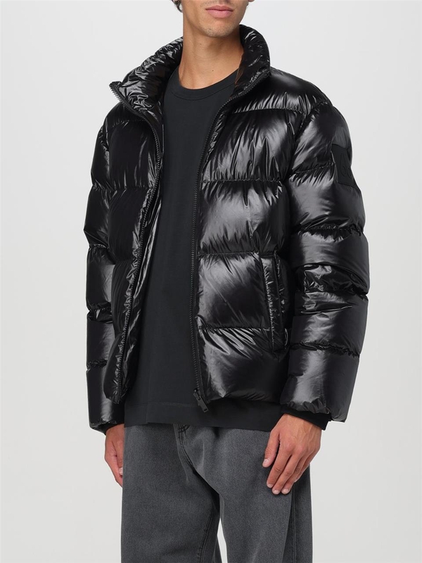 무스너클 FW24 Bomber Moose Knuckles in nylon trapuntato M34MJ144H1 292 Black