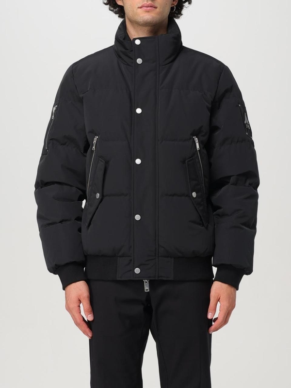 무스너클 FW24 Bomber Moose Knuckles in nylon trapuntato M34MB012 292 Black