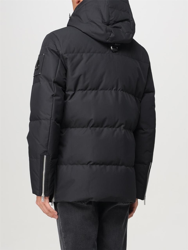 무스너클 FW24 Moose Knuckles Quilted Nylon Down Jacket M34MJ178S 305 Black