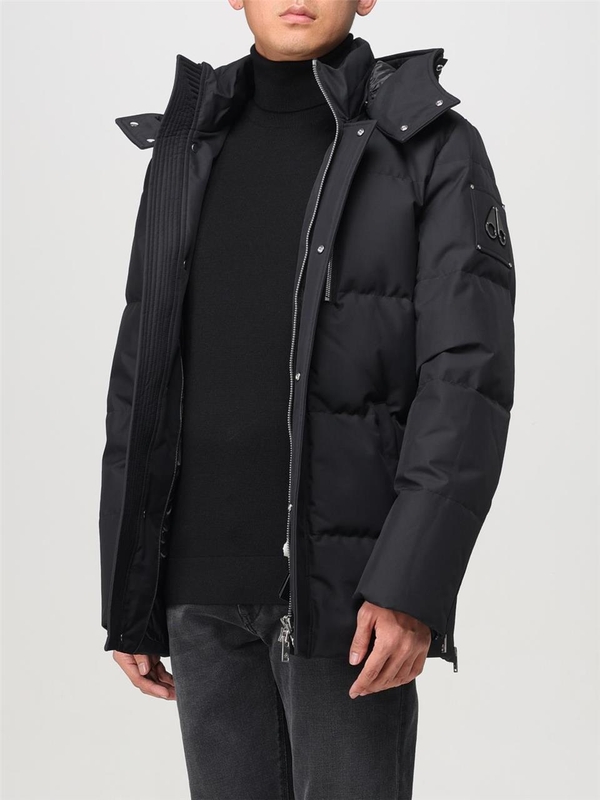 무스너클 FW24 Moose Knuckles Quilted Nylon Down Jacket M34MJ178S 305 Black