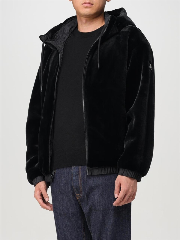 무스너클 FW24 Bomber reversibile Moose Knuckles in nylon M34MS602 1118 Black