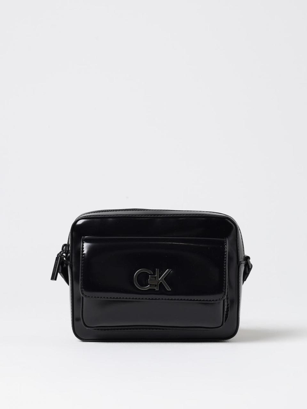 캘빈 클라인 FW24 Calvin Klein Patent Leather Shoulder Bag K60K612544BEH001 Black