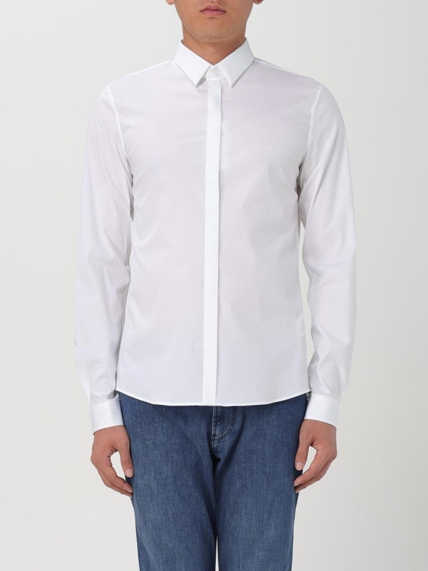 캘빈 클라인 FW24 Calvin Klein Stretch Cotton Shirt K10K1098910K4 White