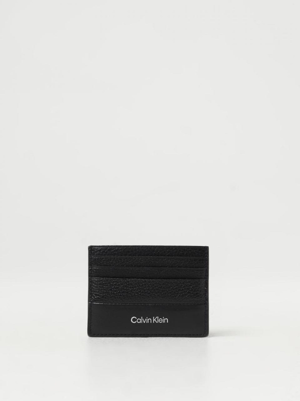 캘빈 클라인 FW24 Calvin Klein Leather Credit Card Holder K50K512315BEH Black