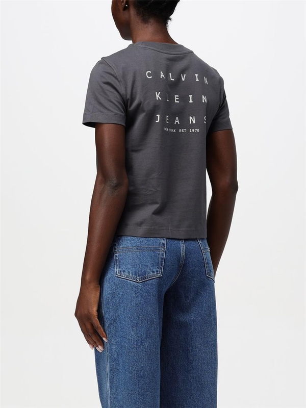 캘빈클라인 FW24 T-shirt Calvin Klein Jeans in cotone con logo J20J225391PT2 Black