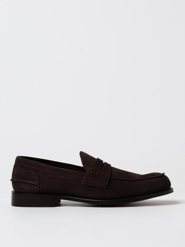 처치스 FW24 Pembrey Churchs Suede Moccasin EDB0039VE F0AAD Dark Brown