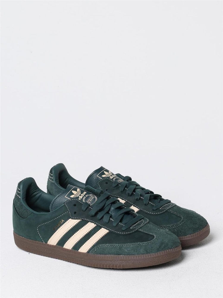 아디다스 오리지널 FW24 Adidas Originals Samba Sneakers in Suede and Nubuck IG1986 Green