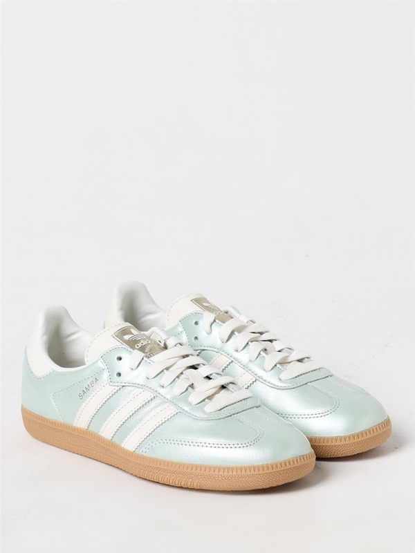 아디다스 오리지널 FW24 Sneakers Samba AND Linen Adidas Originals in pelle laminata IG1965 Light Blue