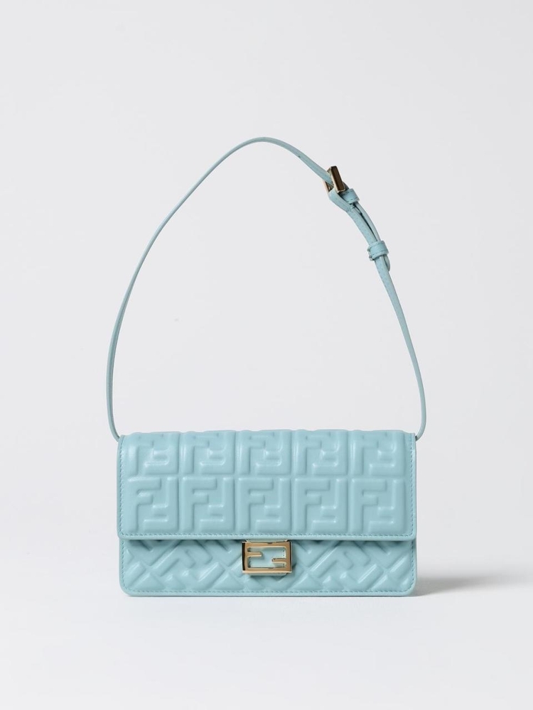 펜디 FW24 Fendi wallet bag in nappa with all-over FF monogram 8M0498AAJD F1PQ9 Sky Blue