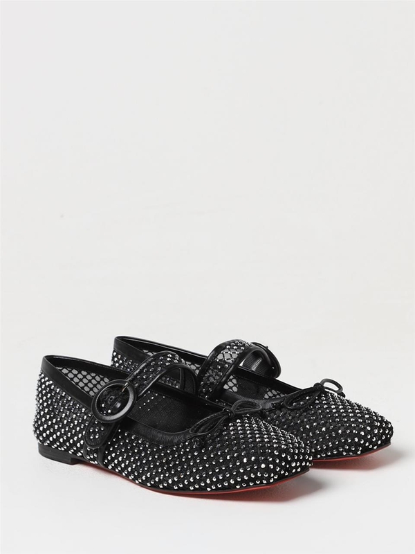 크리스찬루부탱 FW24 Ballerina Christian Louboutin in nylon con strass all over 3240237 B775 Black