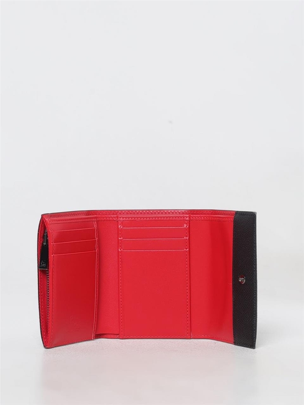 크리스찬루부탱 FW24 Christian Louboutin Groovy Grained Leather Wallet 3245110 CM53 Black