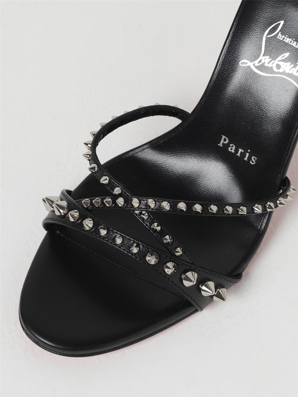 크리스찬루부탱 FW24 Mules Tatoosh Spikes Christian Louboutin in pelle 3240181 B439 Black