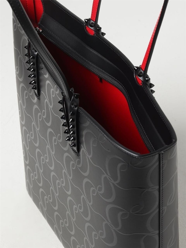 크리스찬루부탱 FW24 Christian Louboutin Cabata Bag in Leather with All Over Logo 3245052 CM53 Black