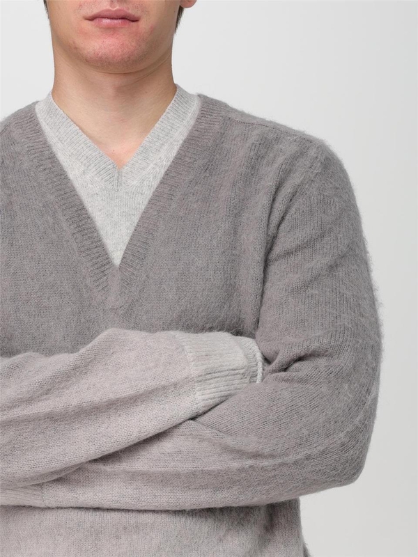 JW 앤더슨 FW24 Jw Anderson Merino Wool Sweater KW1198YN0352 938 Gray