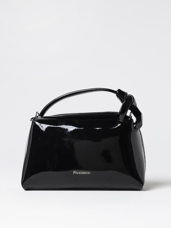 JW 앤더슨 FW24 JW Anderson Patent and Denim Corner Bag HB0649FA0391 999 Black