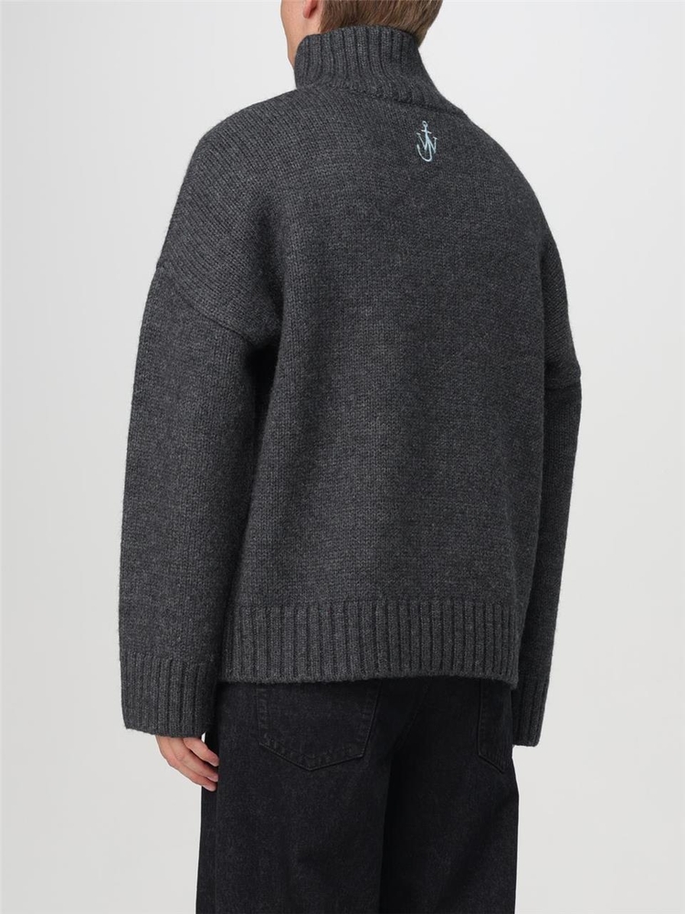 JW 앤더슨 FW24 Jw Anderson Turtleneck Sweater KW1269YN0367 084 Gray