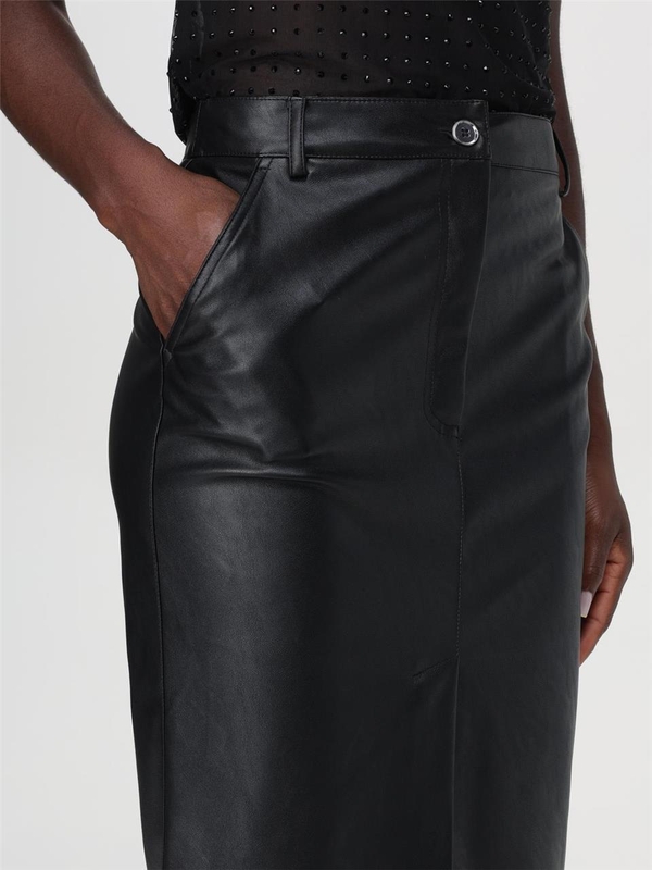 핀코 FW24 Pinko skirt in synthetic leather 1041457105 Z99 Black