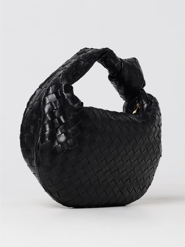 보테가베네타 FW24 Bottega Veneta Jodie Woven Leather Bag 690225VCPP0 8425 Black