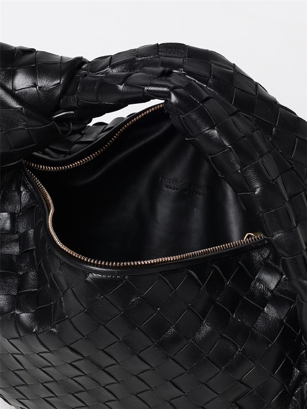 보테가베네타 FW24 Bottega Veneta Jodie Woven Leather Bag 690225VCPP0 8425 Black