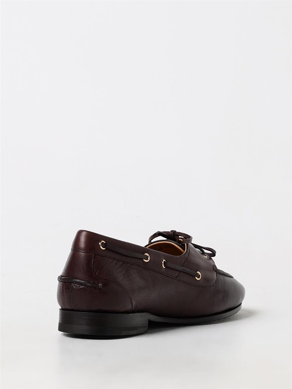 발리 FW24 Bally Pathy Moccasin in Buffalo Leather MSF0B5BU003 U806 Brown