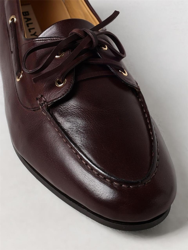 발리 FW24 Bally Pathy Moccasin in Buffalo Leather MSF0B5BU003 U806 Brown