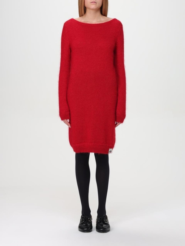 발리 FW24 Bally silk and mohair knit dress WKN06MWO196 U3A7 Red