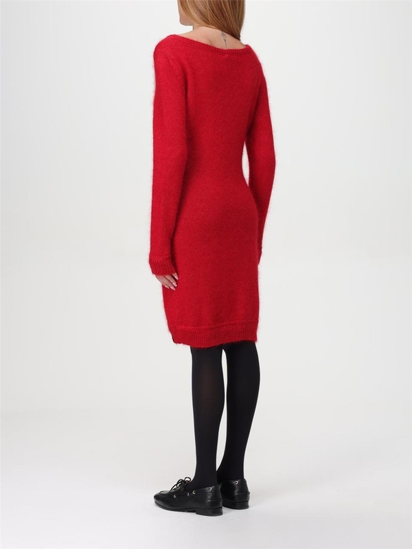 발리 FW24 Bally silk and mohair knit dress WKN06MWO196 U3A7 Red