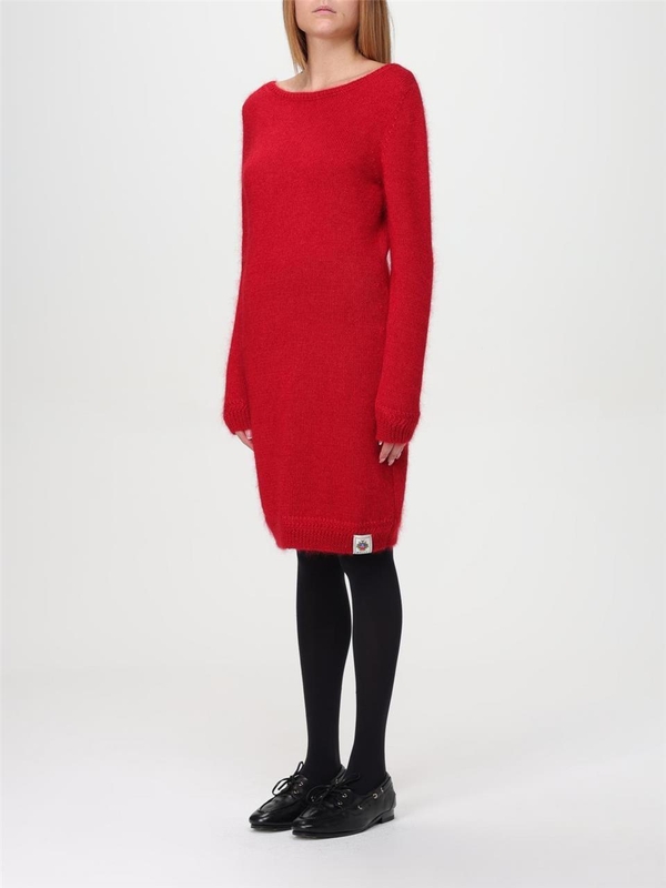 발리 FW24 Bally silk and mohair knit dress WKN06MWO196 U3A7 Red